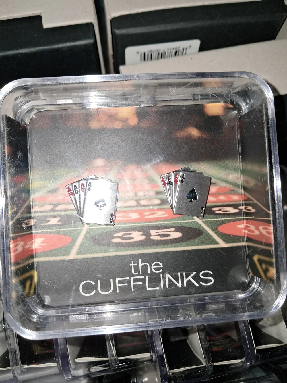 Silver Playing Card Cufflinks -